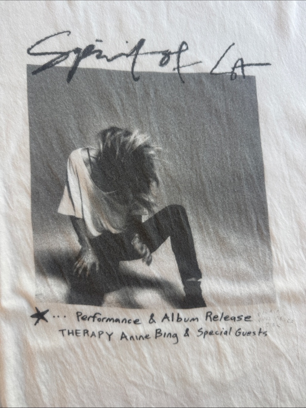 Anine Bing White 'Spirit of LA' Graphic Short Sleeve Tee - Picture 2 of 14